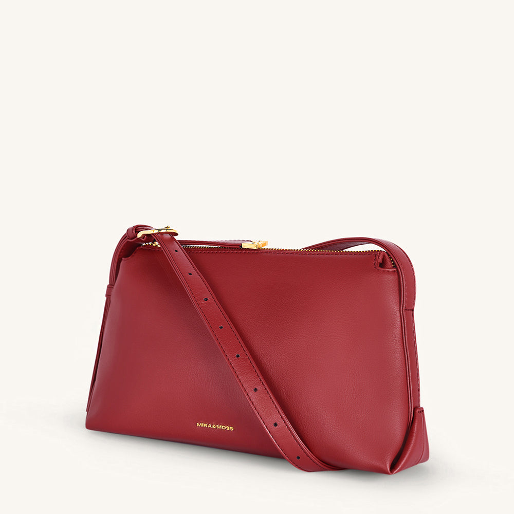 Mira & Moss Audrey Crossbody Bag - Garnet Red - Myra USA