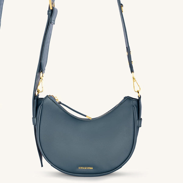 Mira & Moss Sabine Crescent Crossbody Bag - Pine Teal - Myra USA