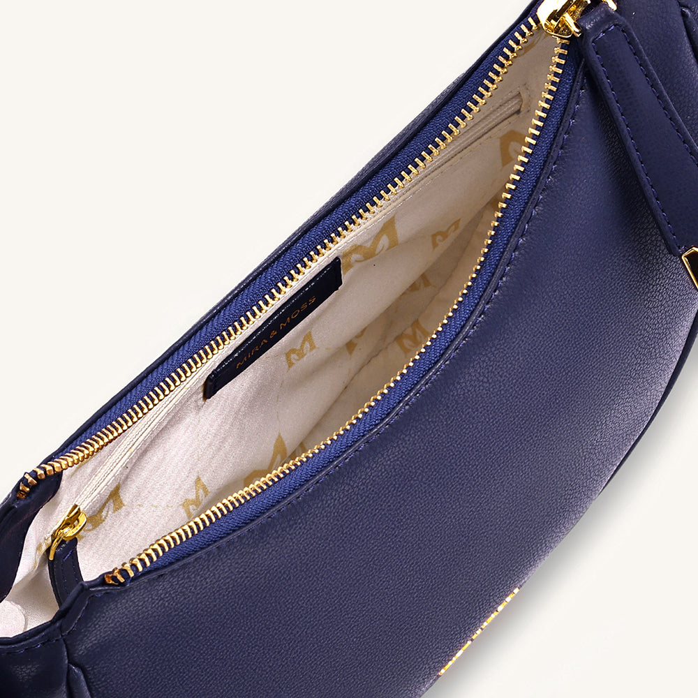 Mira & Moss Sabine Crescent Crossbody Bag - Future Dusk - Myra USA