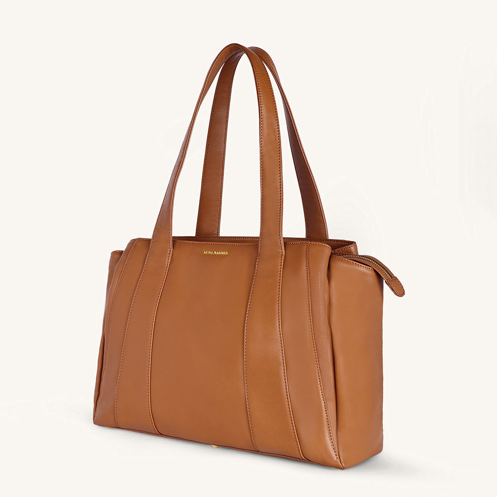 Mira & Moss Victoria Tote Bag - Tan - Myra USA