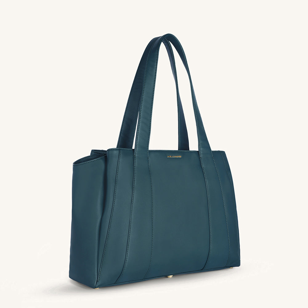 Mira & Moss Victoria Tote Bag - Pine Teal - Myra USA