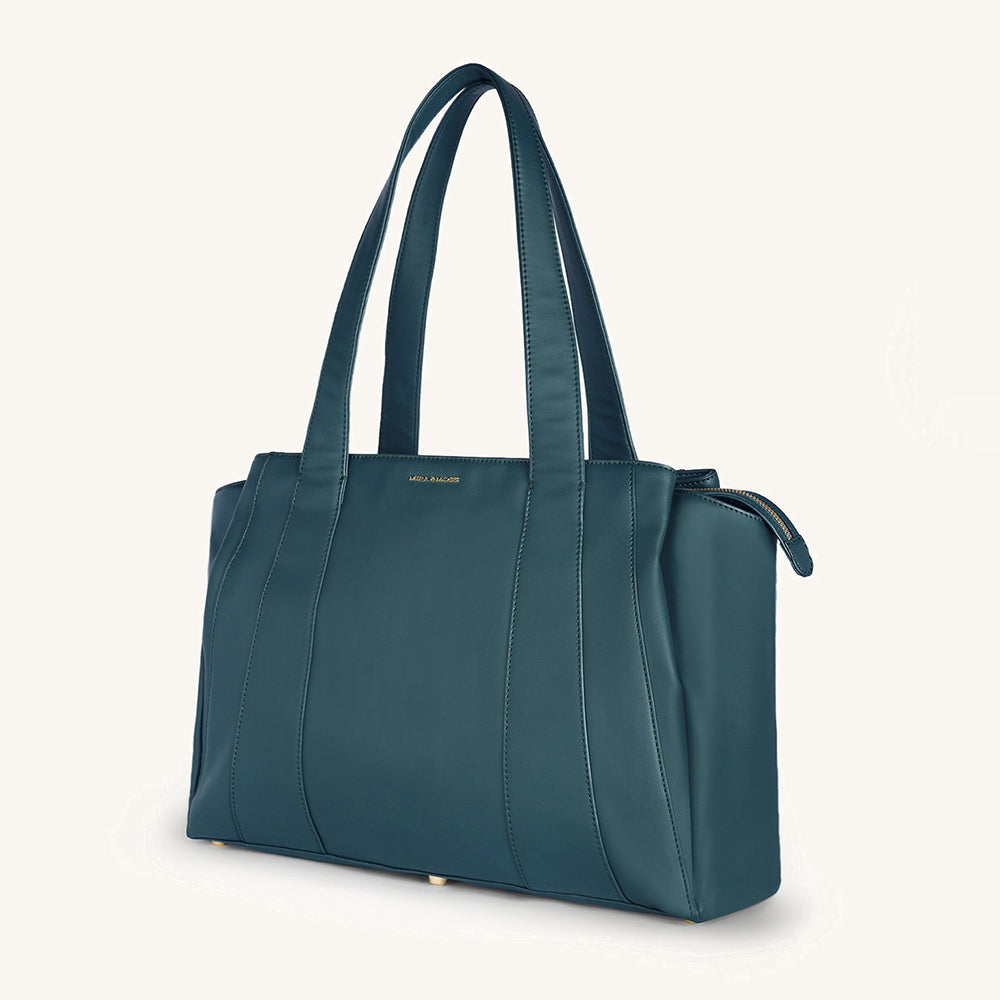 Mira & Moss Victoria Tote Bag - Pine Teal - Myra USA