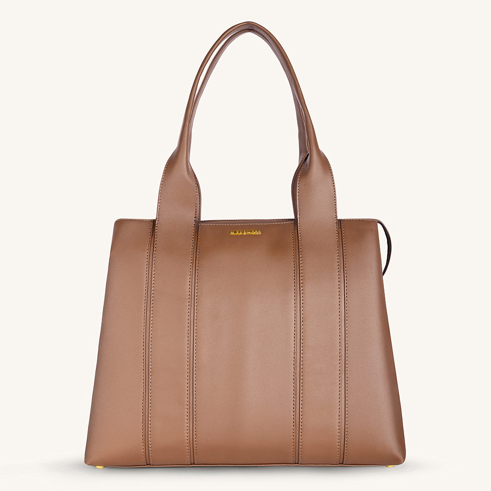 Mira & Moss Laurel Tote Bag - Chocolate Latte - Myra USA