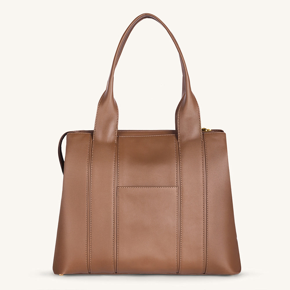 Mira & Moss Laurel Tote Bag - Chocolate Latte - Myra USA