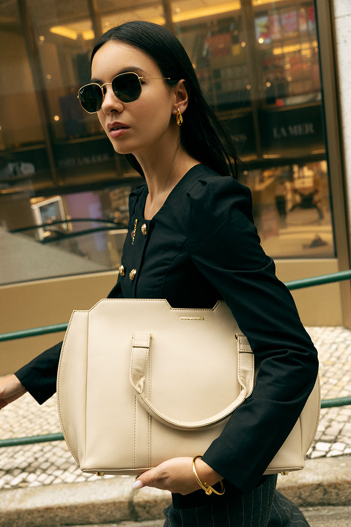 Mira & Moss Sabine Crossbody Bag - Light Taupe - Myra USA
