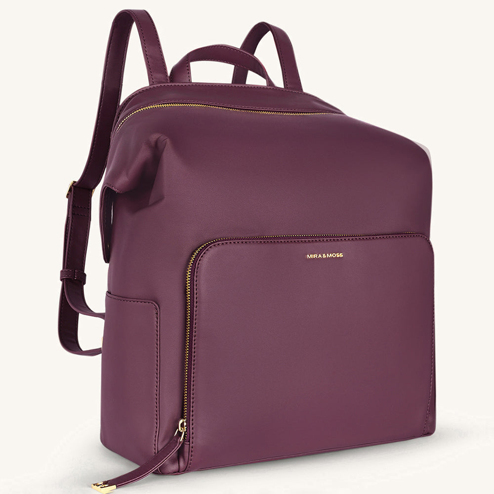 Mira & Moss Harper Backpack - Plum - Myra USA