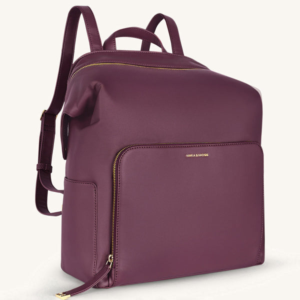 Mira & Moss Harper Backpack - Plum - Myra USA