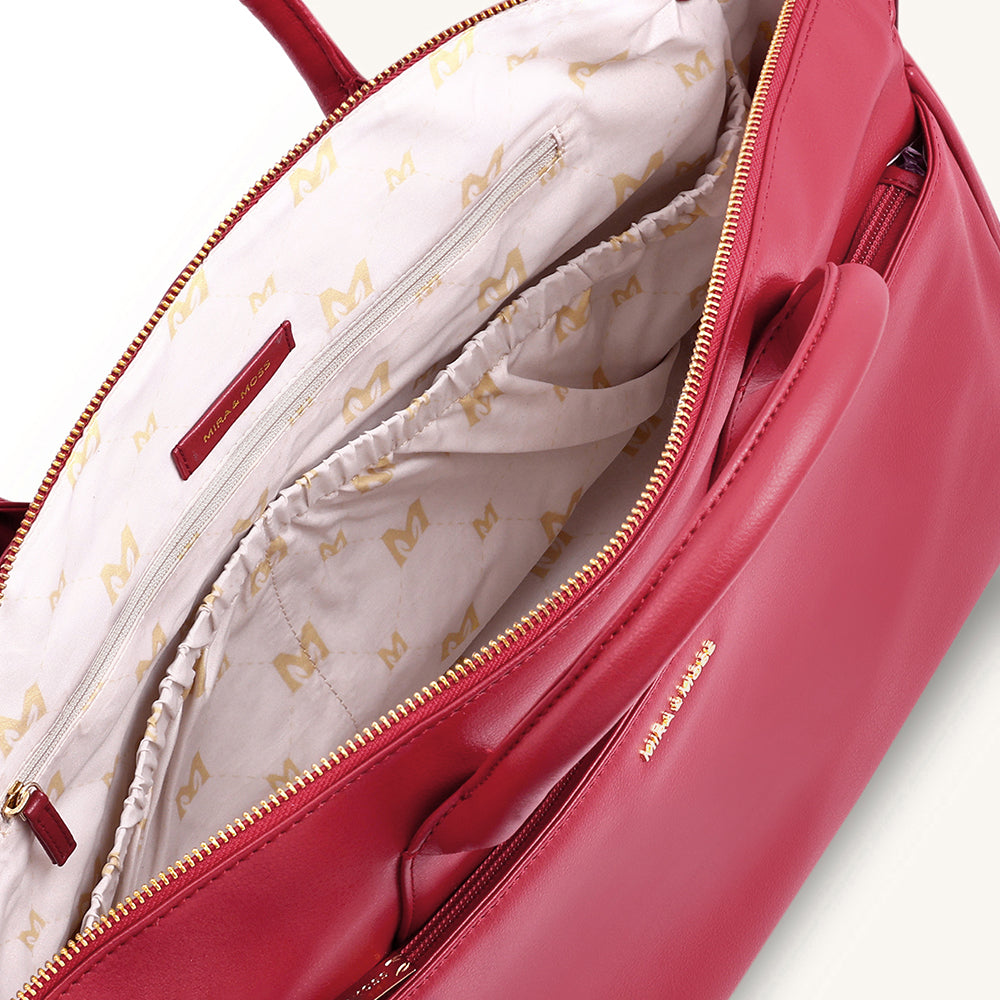 Mira & Moss Athena Duffel - Garnet Red - Myra USA