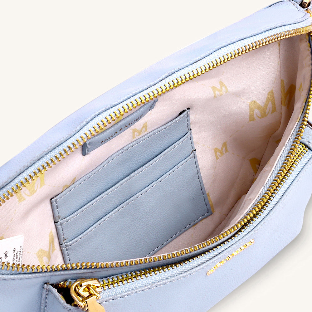 Mira & Moss Blair Fanny Bag - Ice Blue - Myra USA