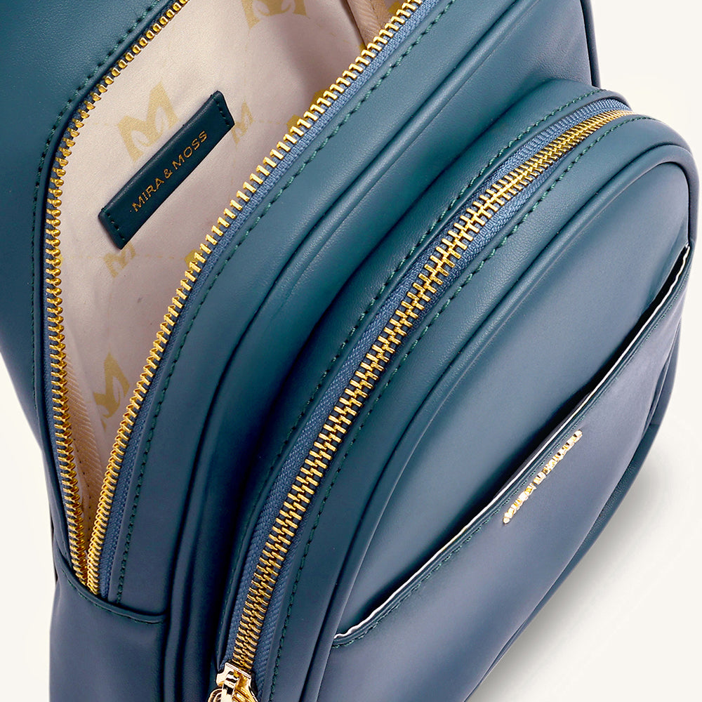 Mira & Moss Hayley Fanny Bag - Pine Teal - Myra USA