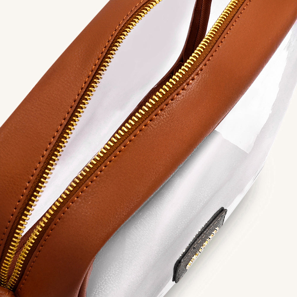 Mira & Moss Cleo Clear Bag - Tan - Myra USA