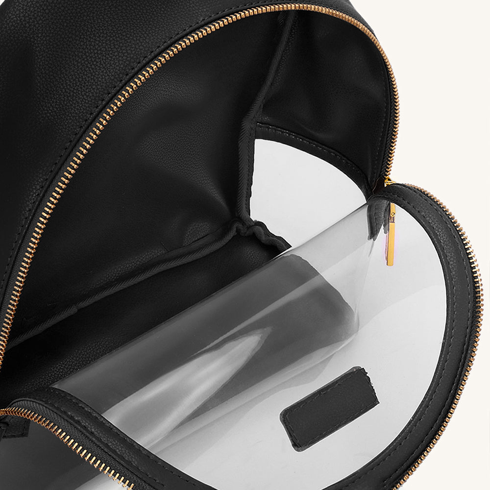 Mira & Moss Francine Clear Backpack - Black - Myra USA
