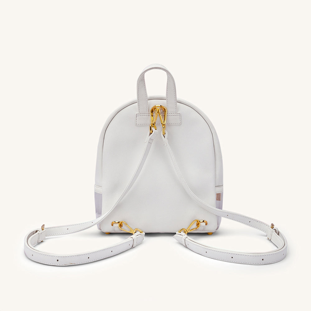 Mira & Moss Francine Clear Backpack - Ivory - Myra USA