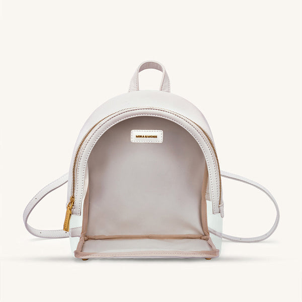Mira & Moss Francine Clear Backpack - Ivory - Myra USA