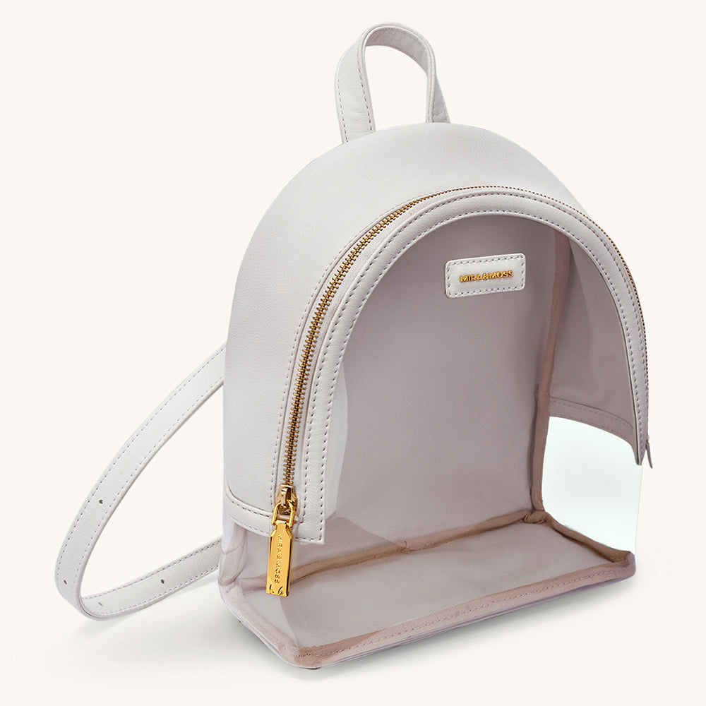 Mira & Moss Francine Clear Backpack - Ivory - Myra USA