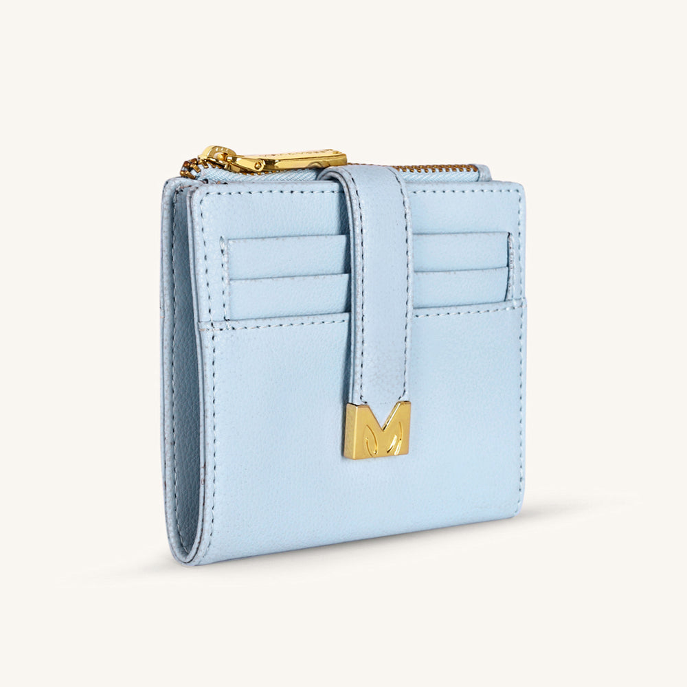 Mira & Moss Regina Compact Wallet - Ice Blue - Myra USA
