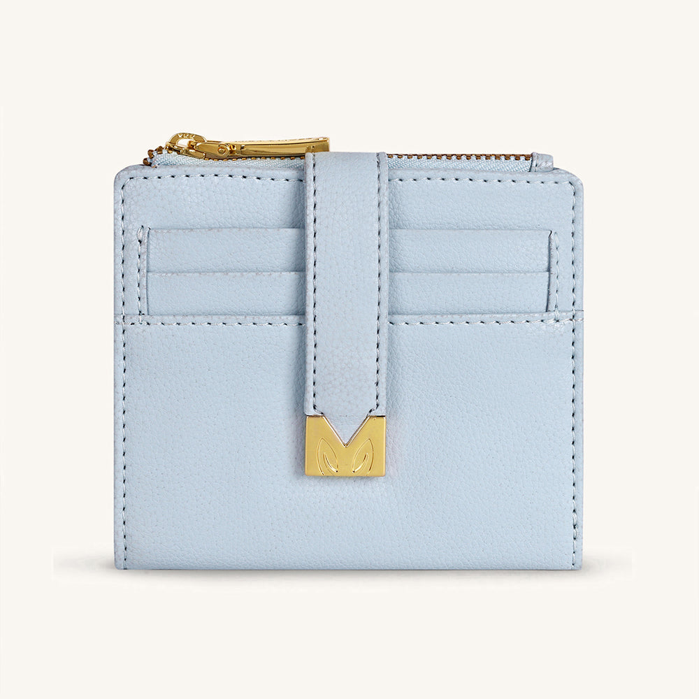 Mira & Moss Regina Compact Wallet - Ice Blue - Myra USA