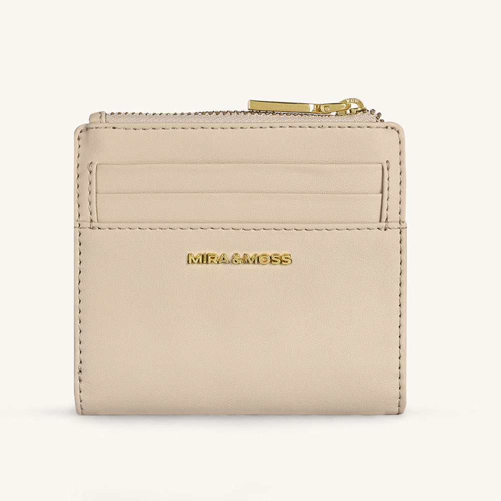 Mira & Moss Regina Compact Wallet - Light Taupe - Myra USA