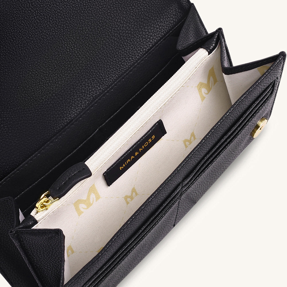 Mira & Moss Napa Long Wallet - Black - Myra USA