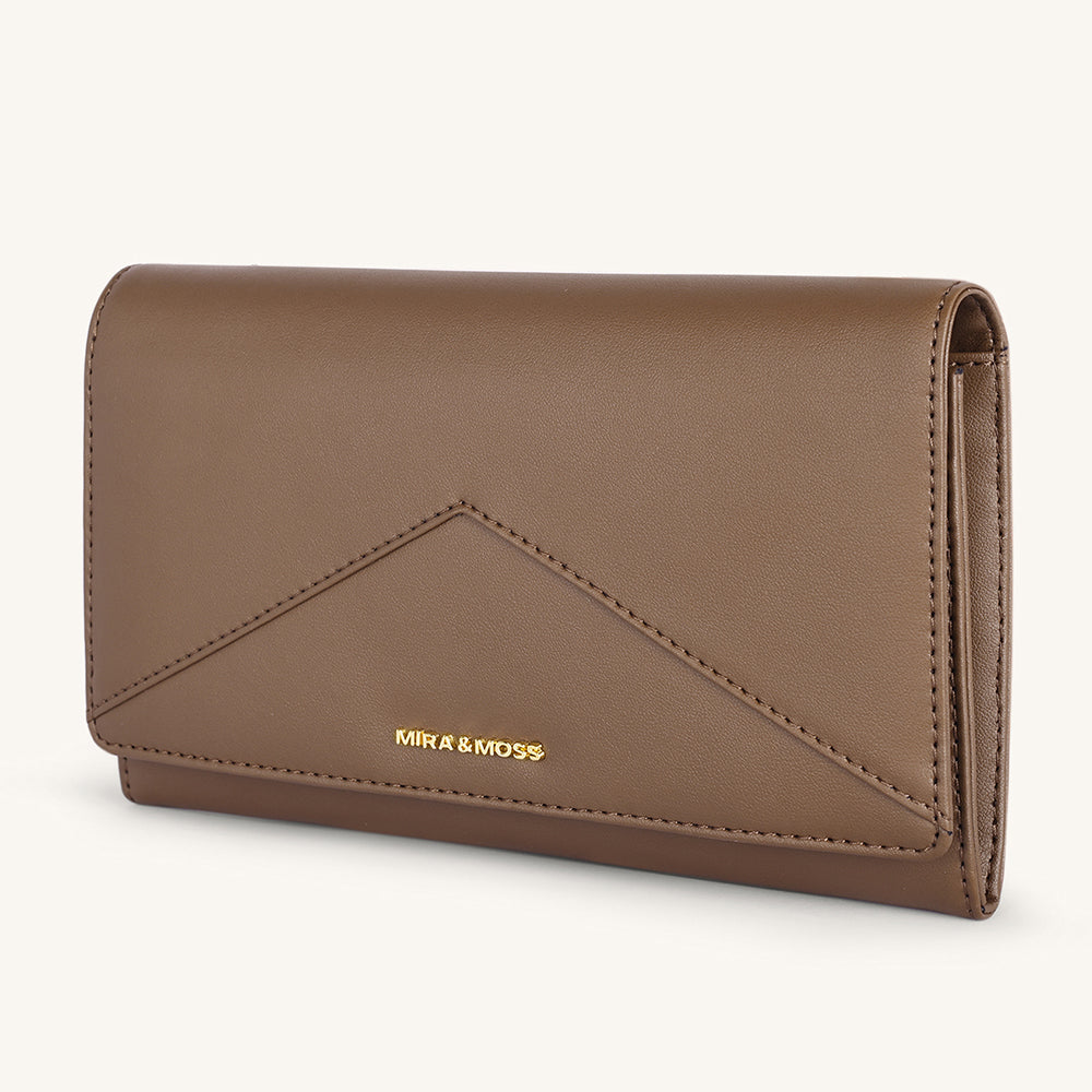 Mira & Moss Napa Long Wallet - Chocolate Latte - Myra USA