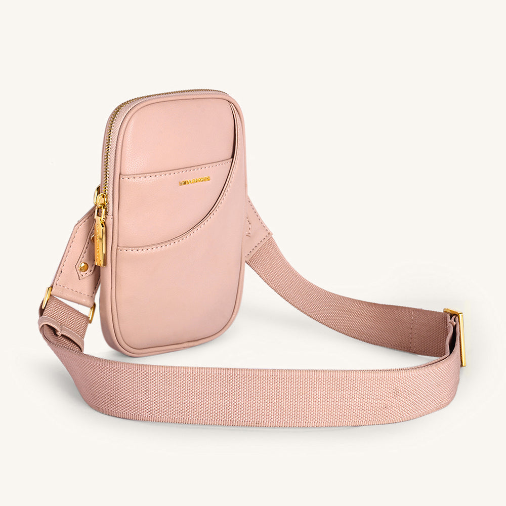 Mira & Moss Iris Mini-Crossbody Bag - Transcendent Pink - Myra USA