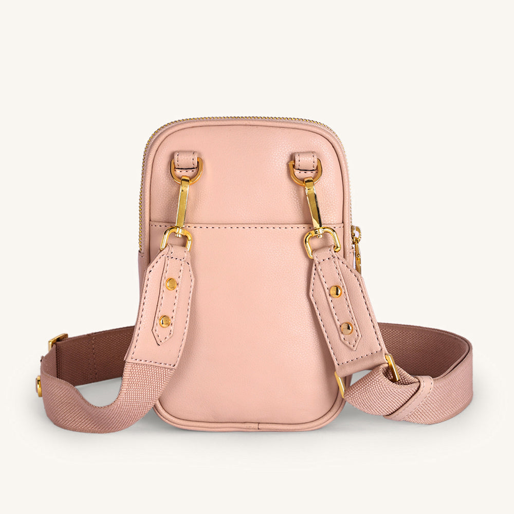 Mira & Moss Iris Mini-Crossbody Bag - Transcendent Pink - Myra USA
