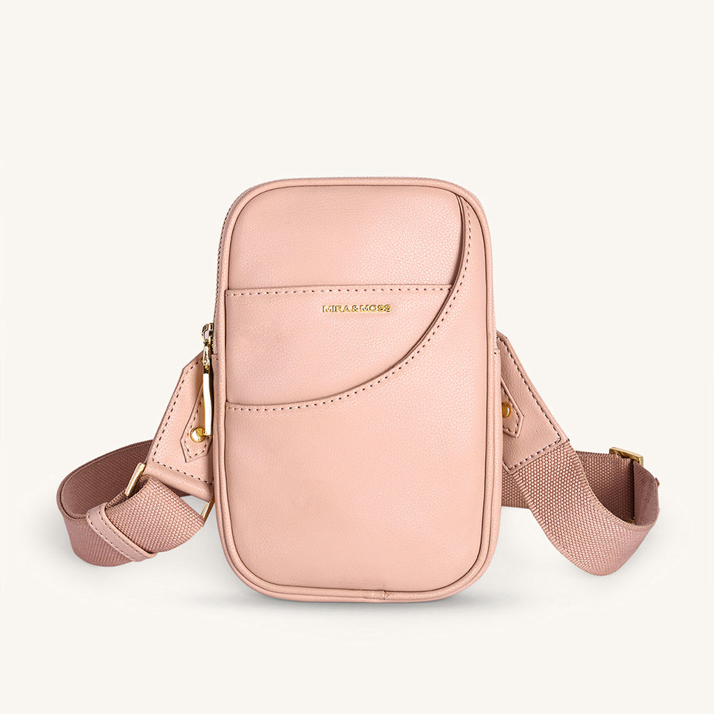 Mira & Moss Iris Mini-Crossbody Bag - Transcendent Pink - Myra USA