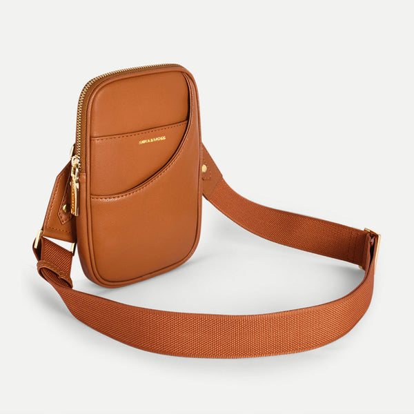 Mira & Moss Iris Mini-Crossbody Bag - Tan - Myra USA