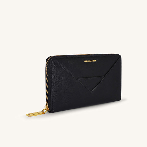 Mira & Moss Corrine Long Wallet - Black - Myra USA