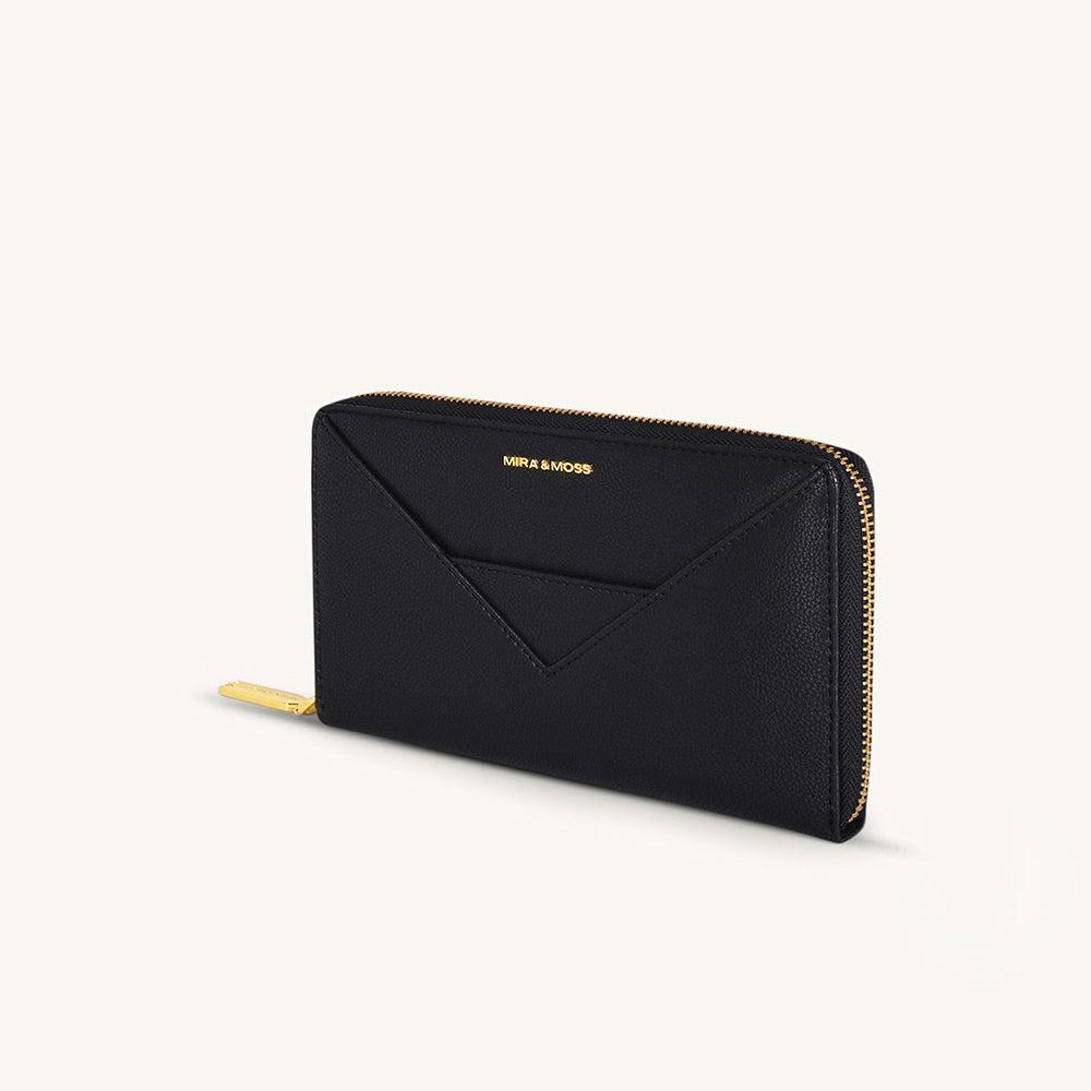Mira & Moss Corrine Long Wallet - Black - Myra USA