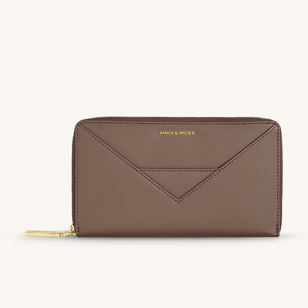Mira & Moss Corrine Long Wallet - Chocolate Latte - Myra USA