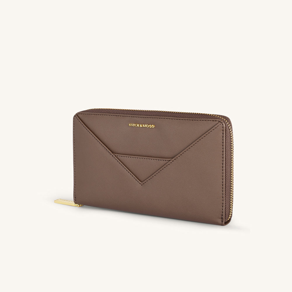 Mira & Moss Corrine Long Wallet - Chocolate Latte - Myra USA