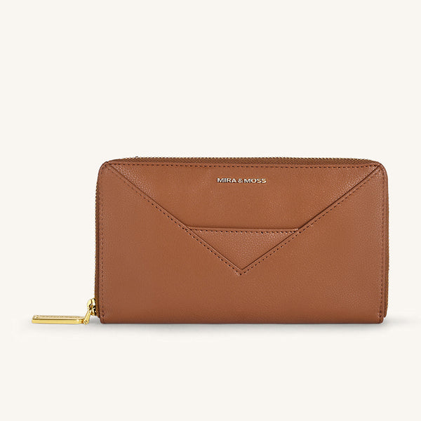 Corrine Long Wallet - Tan - Myra USA