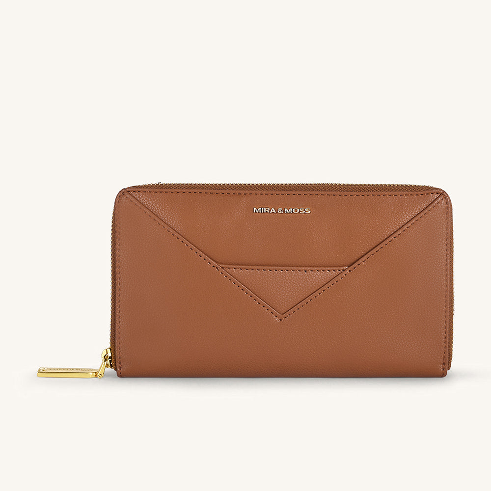 Corrine Long Wallet - Tan - Myra USA