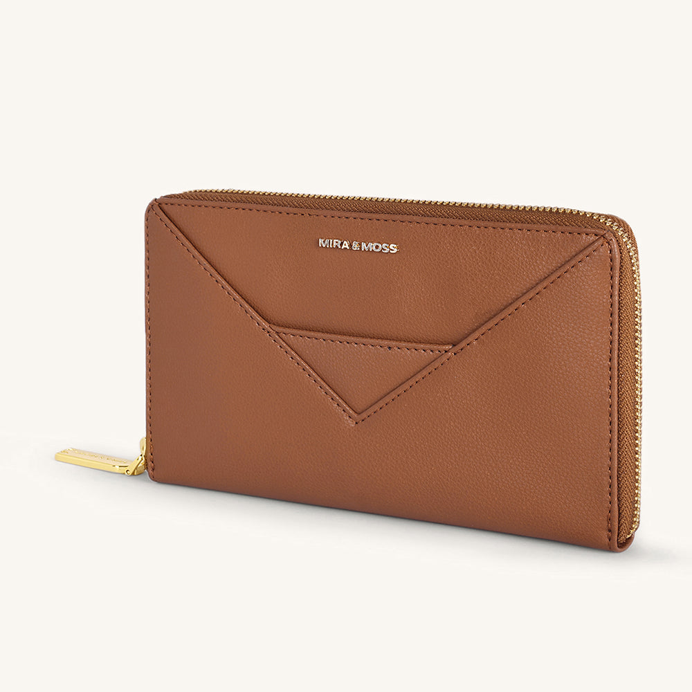 Corrine Long Wallet - Tan - Myra USA