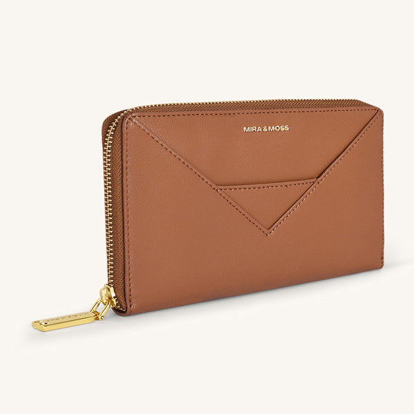 Corrine Long Wallet - Tan - Myra USA