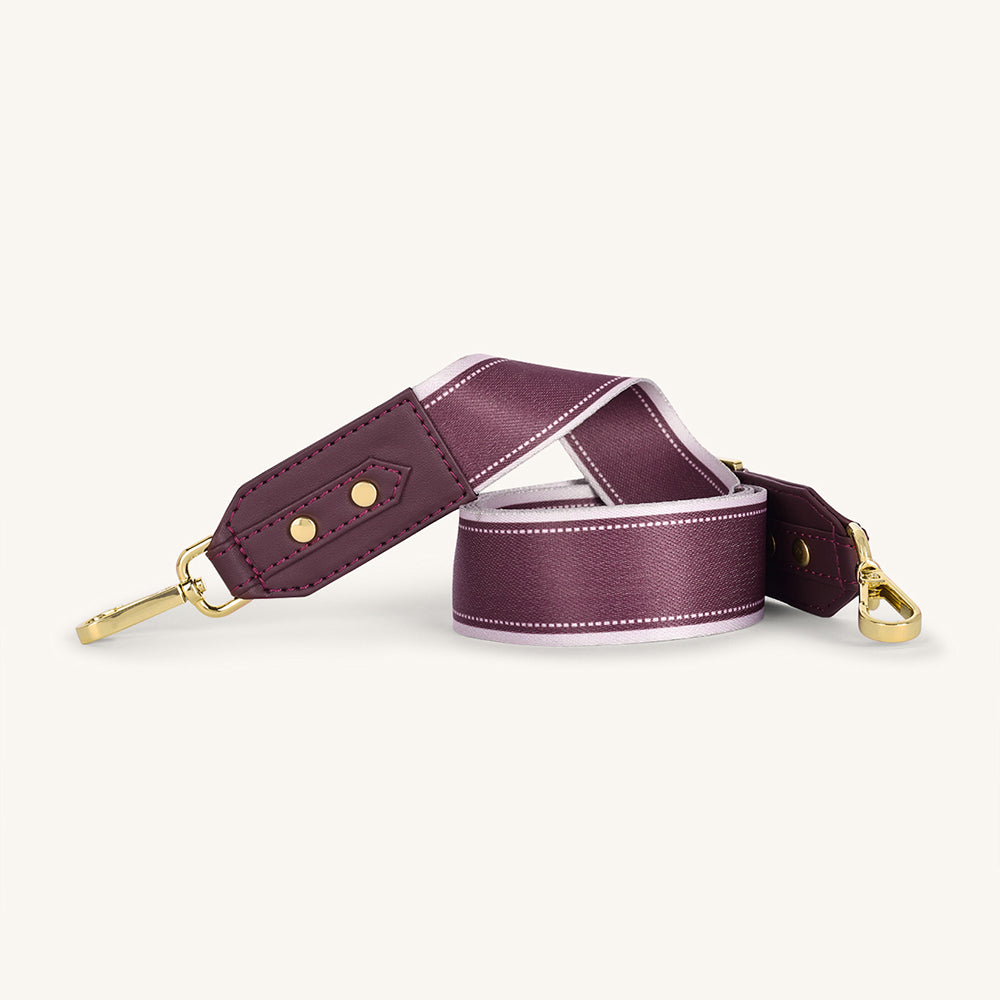 Marissa Coordinate Bag Strap - Plum - Myra USA