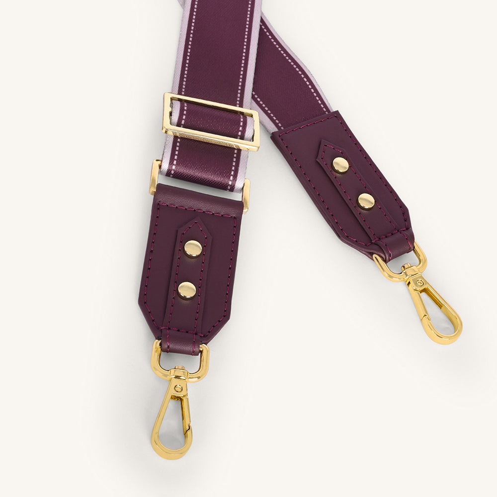 Marissa Coordinate Bag Strap - Plum - Myra USA