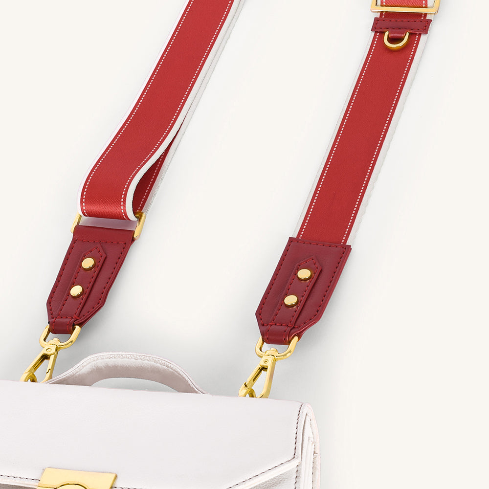 Marissa Coordinate Bag Strap - Scarlet - Myra USA
