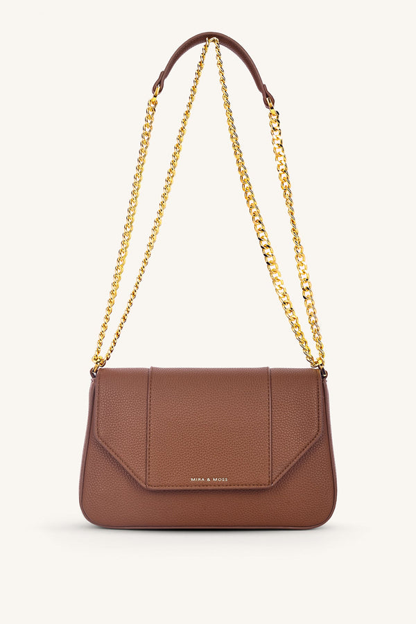 Aveline Flap Crossbody - Caramel - Myra USA
