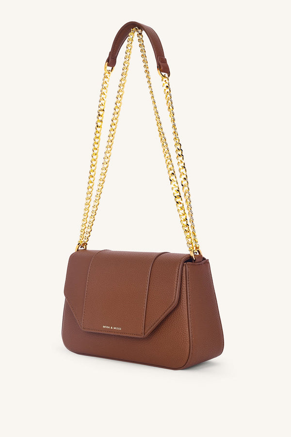 Aveline Flap Crossbody - Caramel - Myra USA
