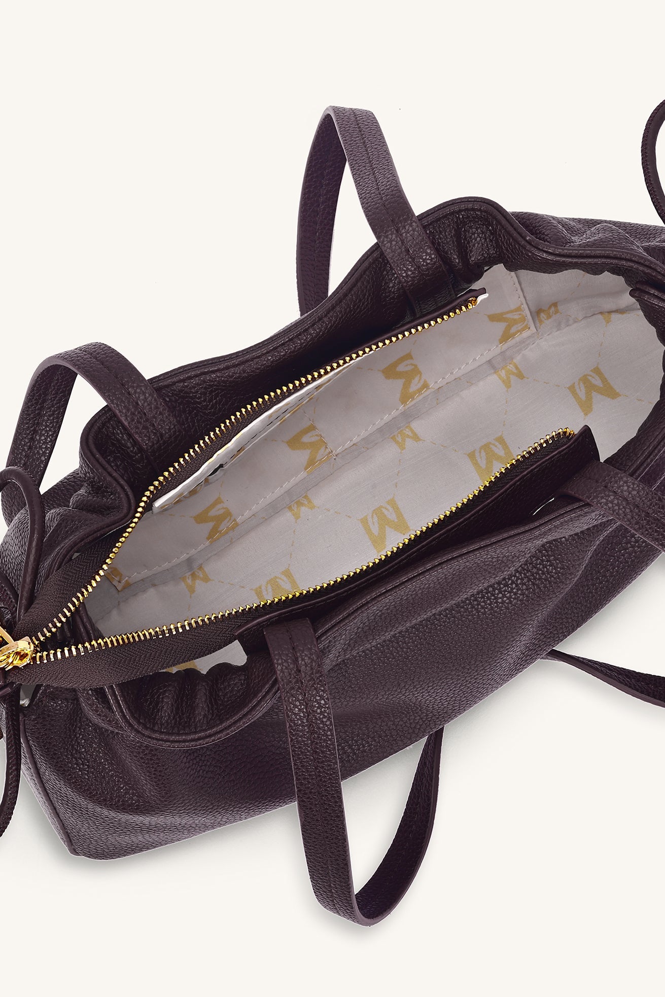 Solene Drawstring Shoulder Bag - Cocoa - Myra USA