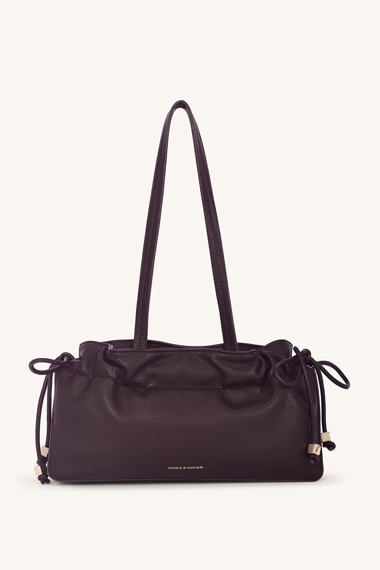 Solene Drawstring Shoulder Bag - Cocoa - Myra USA