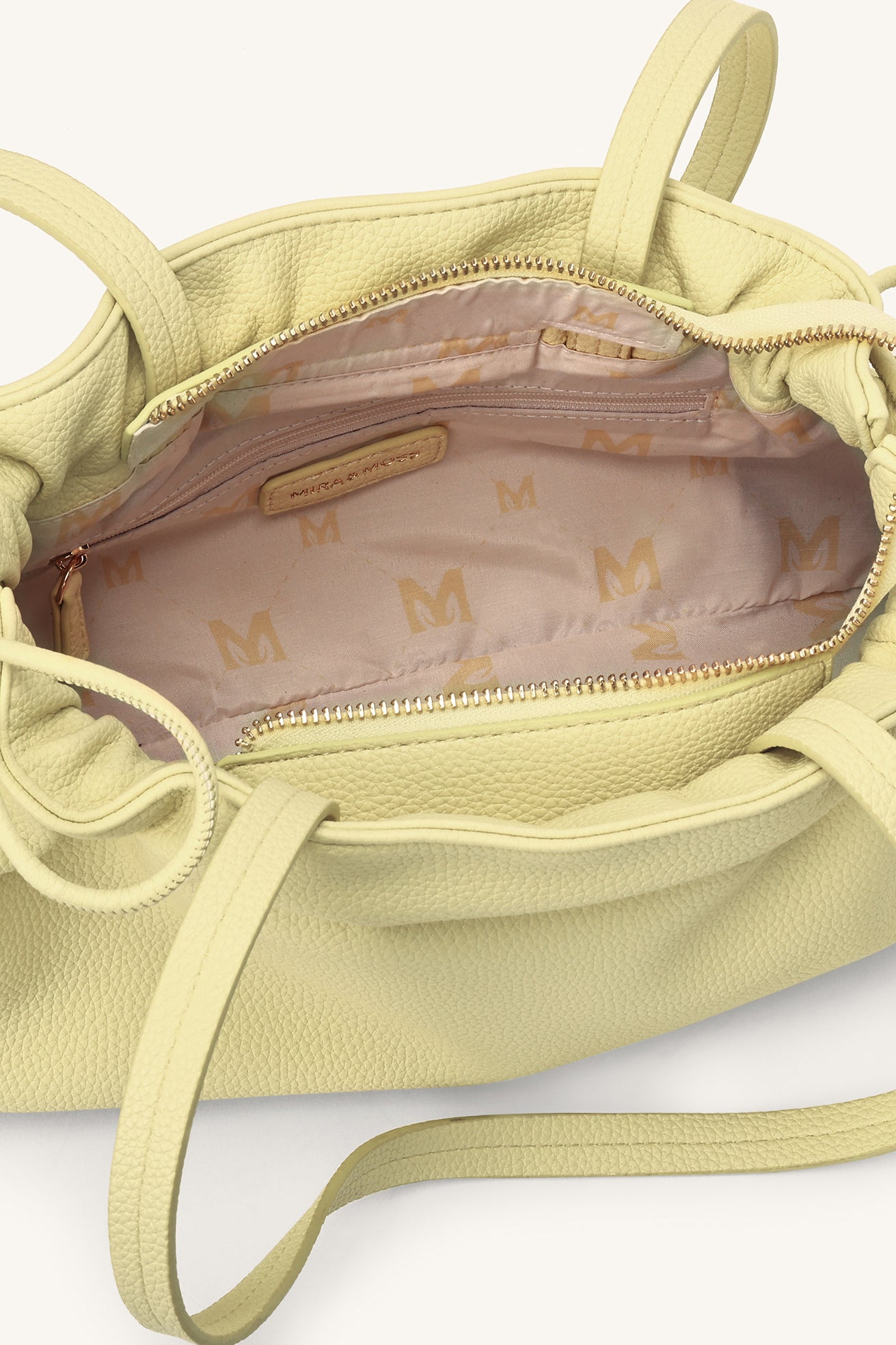 Solene Drawstring Shoulder Bag - Pearl - Myra USA