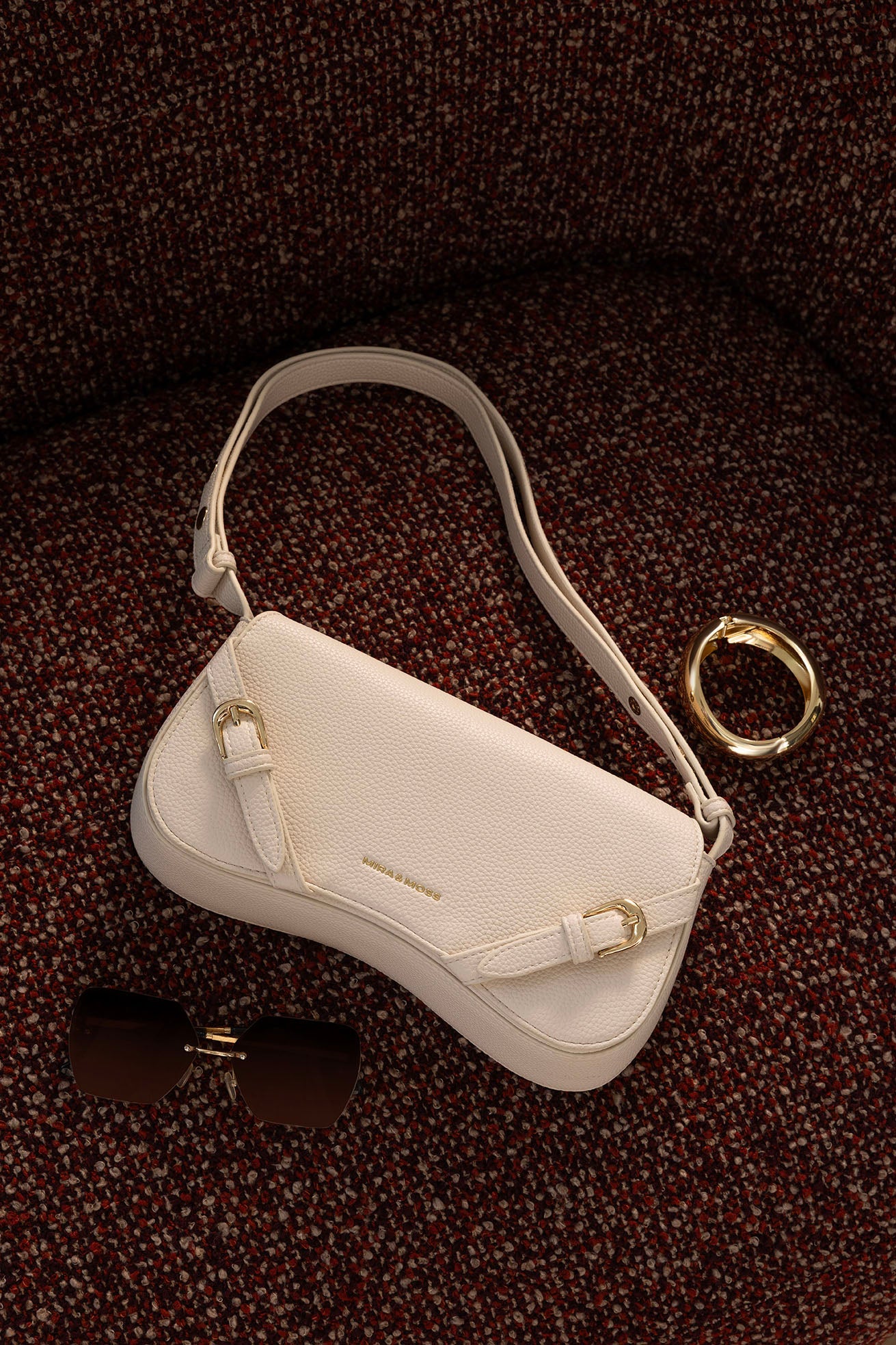 Clara Shoulder Bag - Opal White - Myra USA