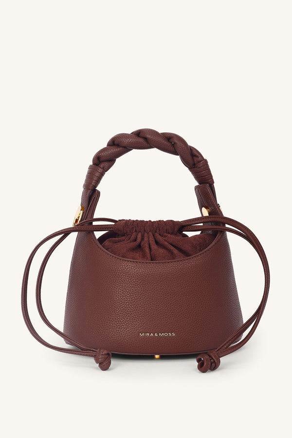 Mocha Knot Bucket Bag - Cocoa Umber - Myra USA