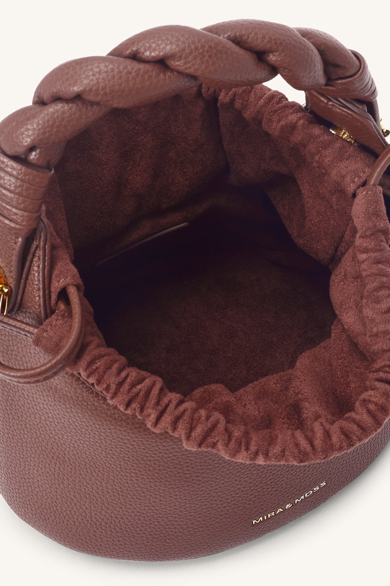 Mocha Knot Bucket Bag - Cocoa Umber - Myra USA