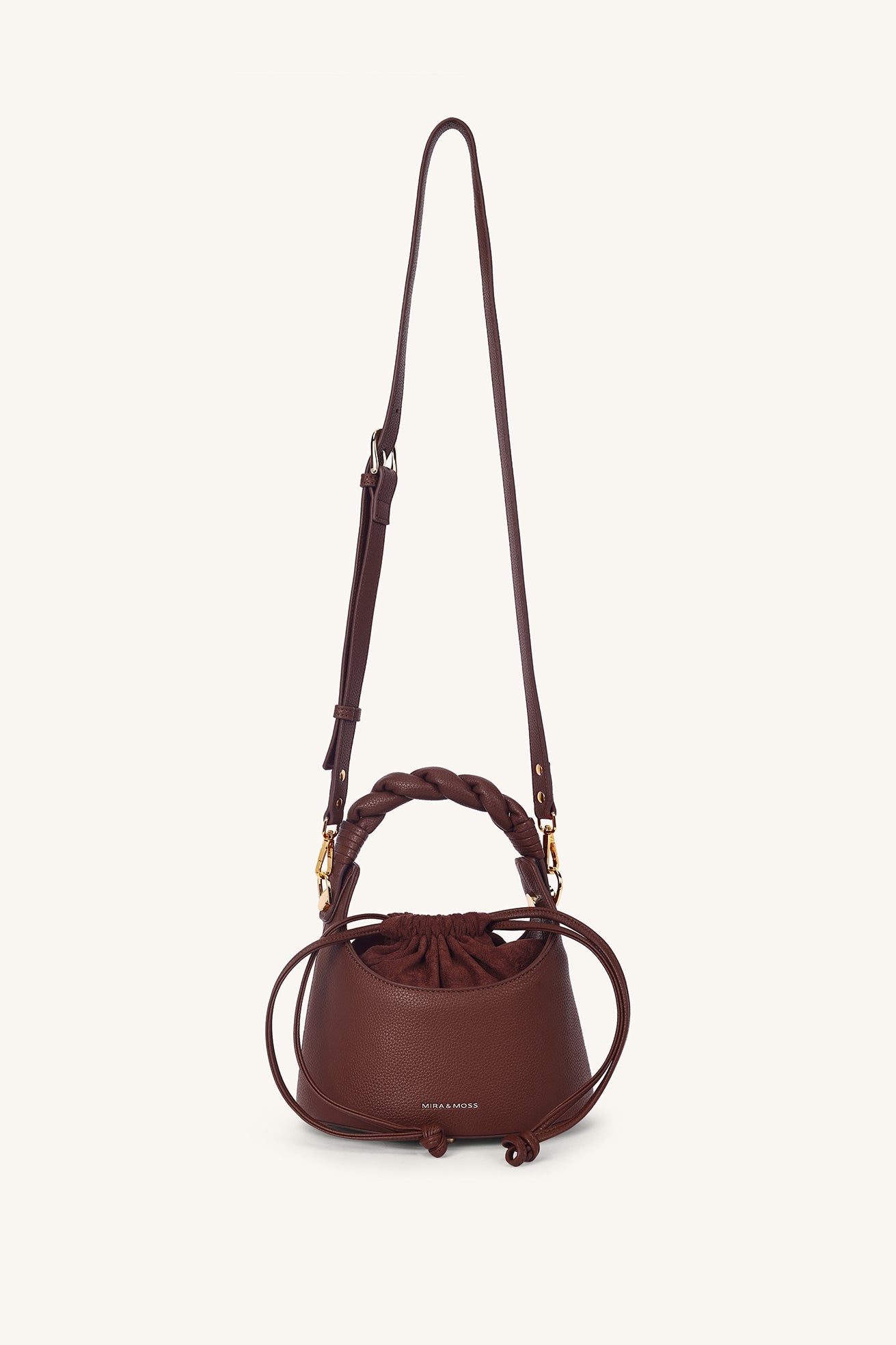 Mocha Knot Bucket Bag - Cocoa Umber - Myra USA