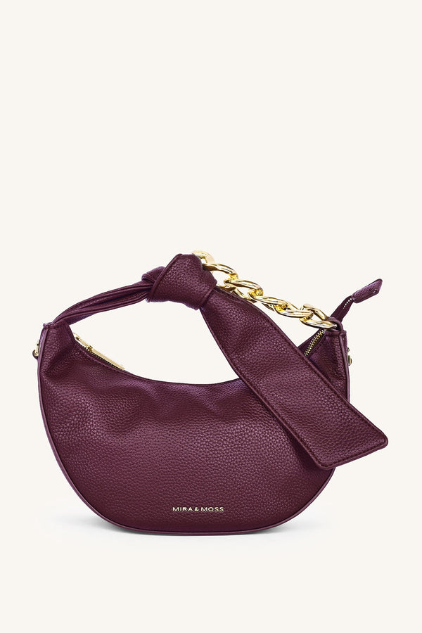 Valentina Chain Shoulder Bag - Garnet - Myra USA