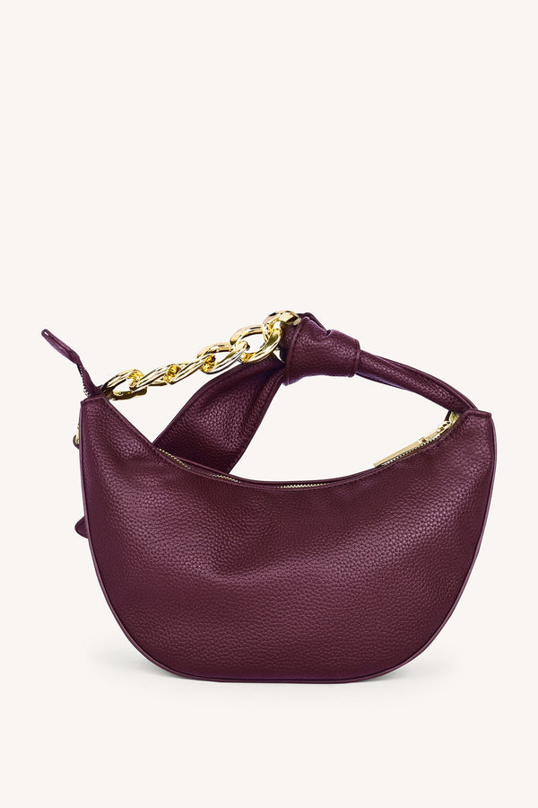 Valentina Chain Shoulder Bag - Garnet - Myra USA